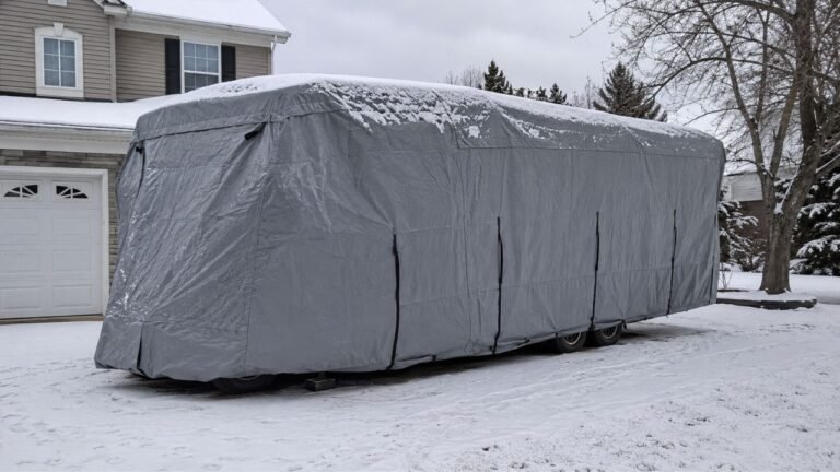 Can Snow and Ice Damage an RV Through Its Cover