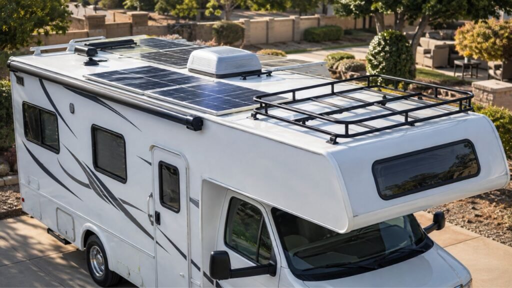 Can You Install an RV Roof Rack Near Solar Panels