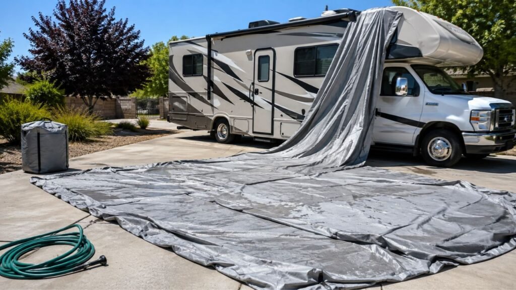 How Do You Clean and Dry an RV Cover Before Storage